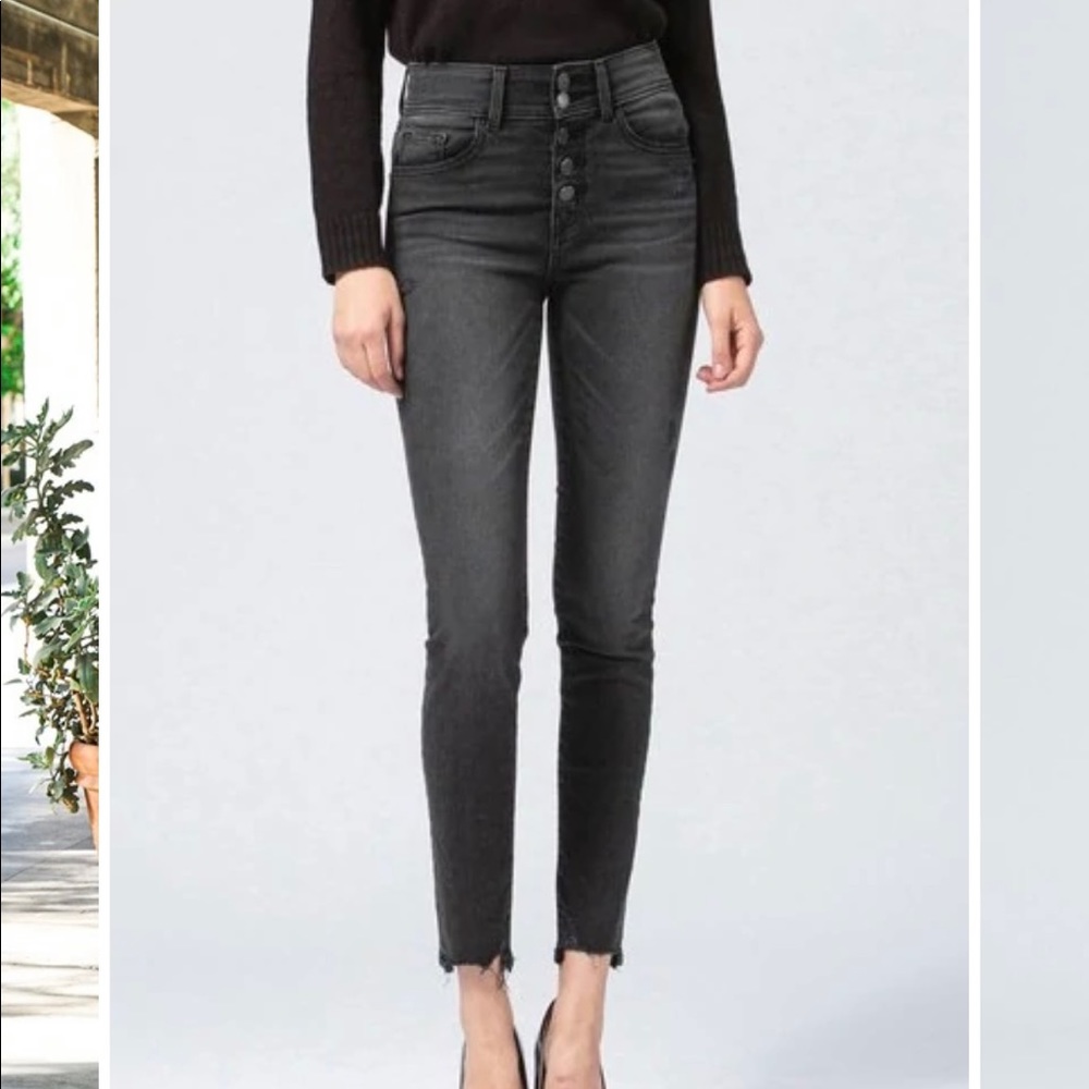 NWT Flying Monkey Vintage Black Button Jean